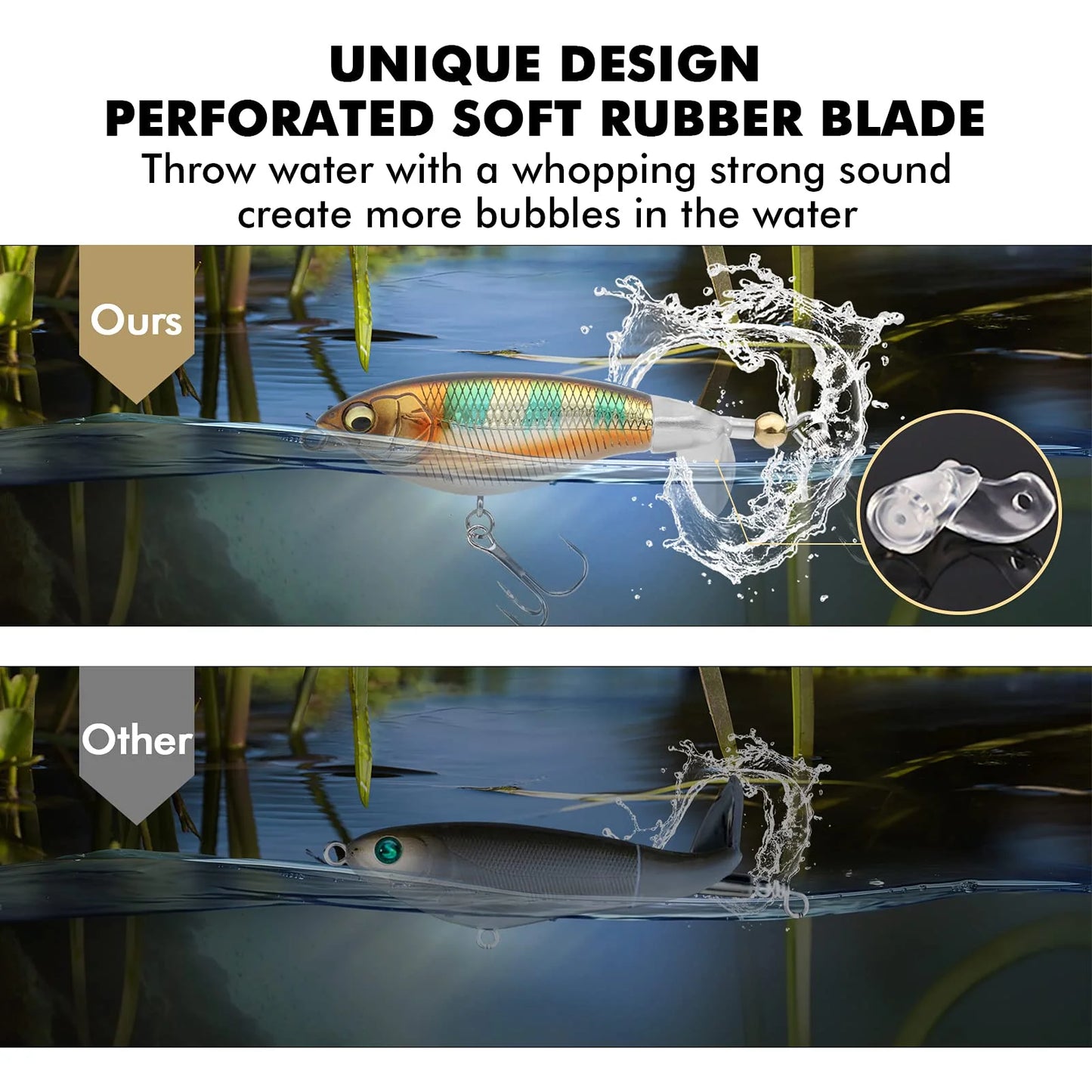 Topwater Revenge Plopper Lure Single Blade