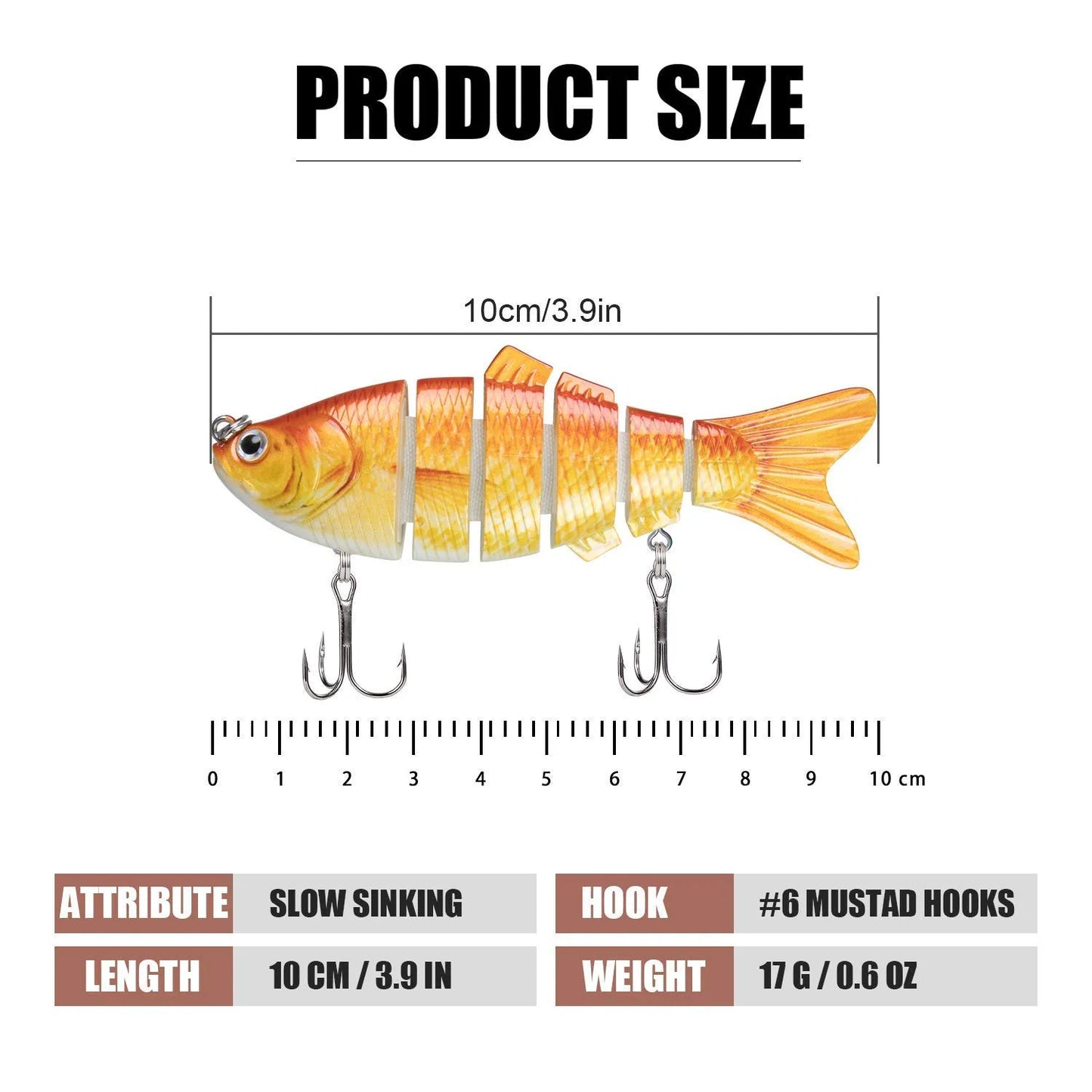 Jointed Swimbait 6 Segments