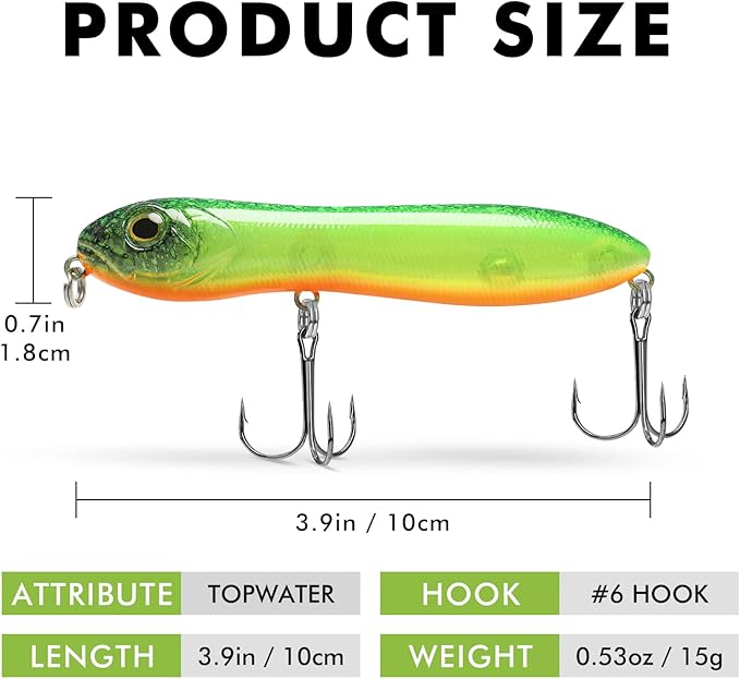 Topwater Snakehead Pencil Fishing Lure
