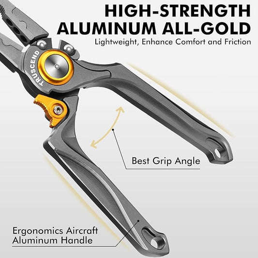 Ergonomical Lockable Saltwater Resistant Fishing Pliers