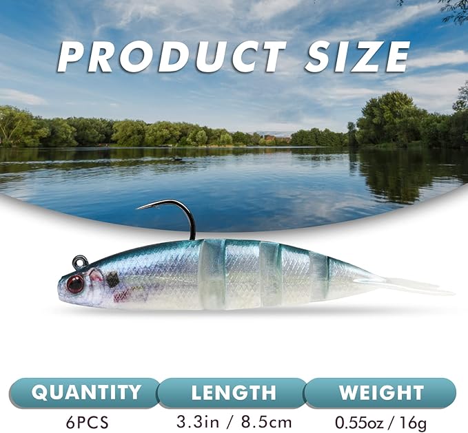 Pre Rigged Soft Fishing Lures