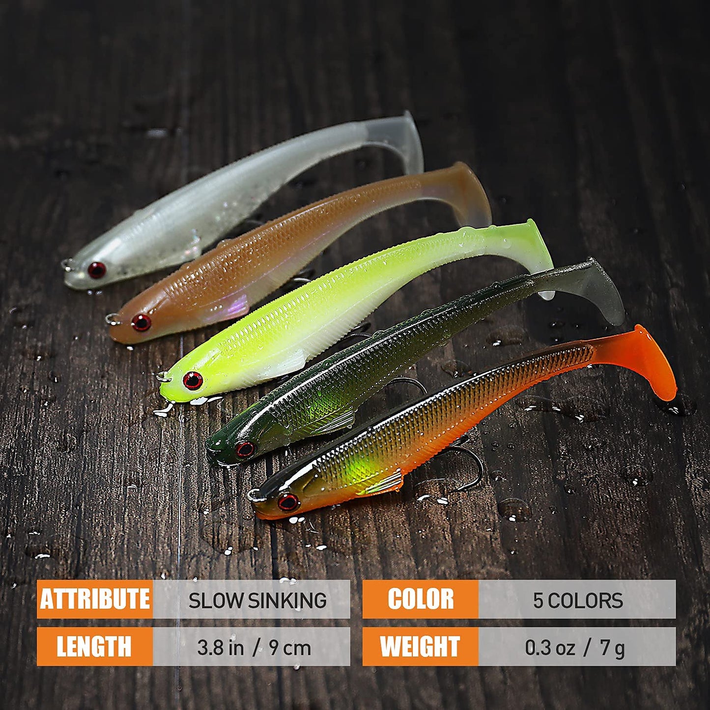 Pre-Rigged Paddle Tail Swimbait Shaking Shad