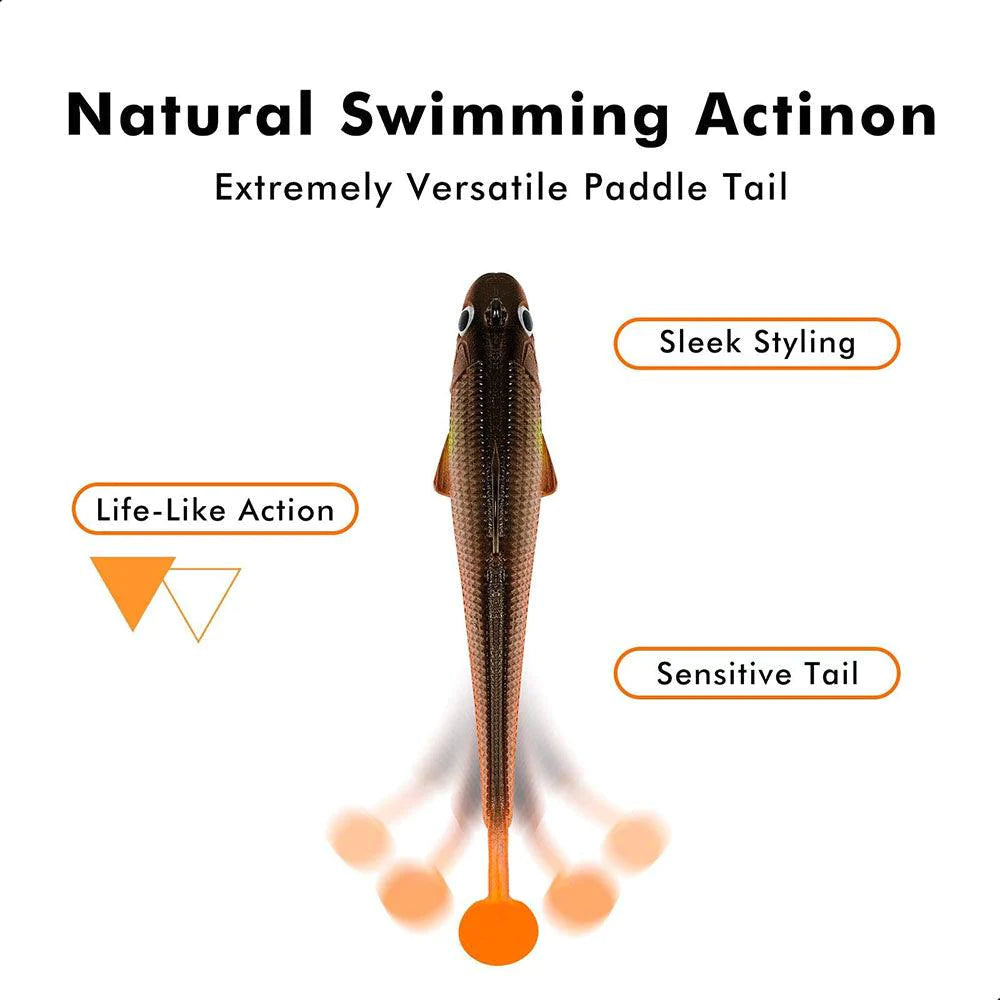 Pre-Rigged Paddle Tail Swimbait Shaking Shad