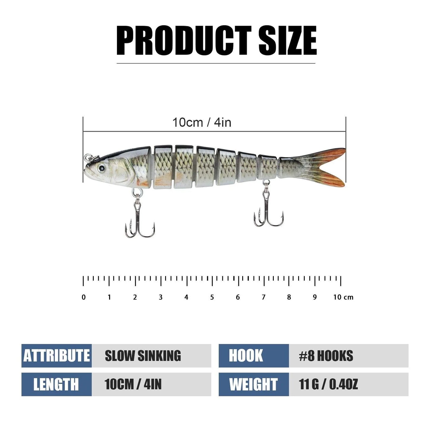 Jointed Swimbait 8 Segments