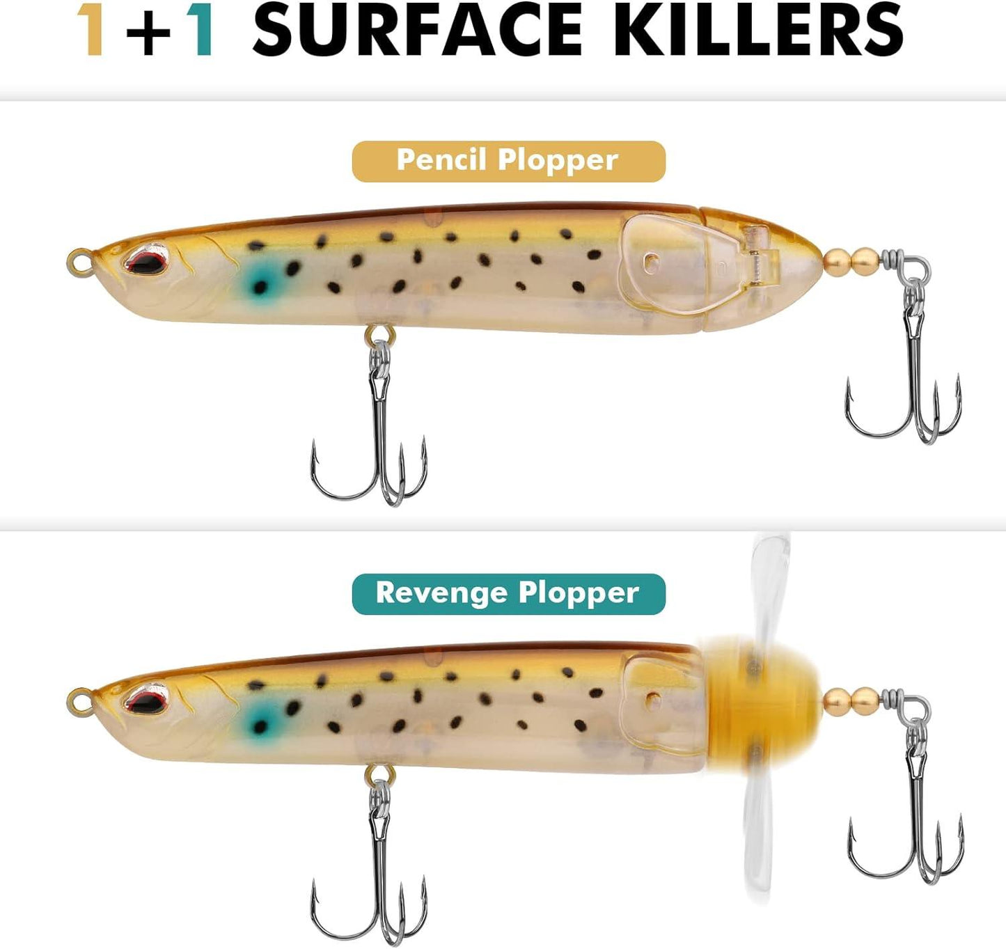 Topwater Lure Pencil Plopper Lure