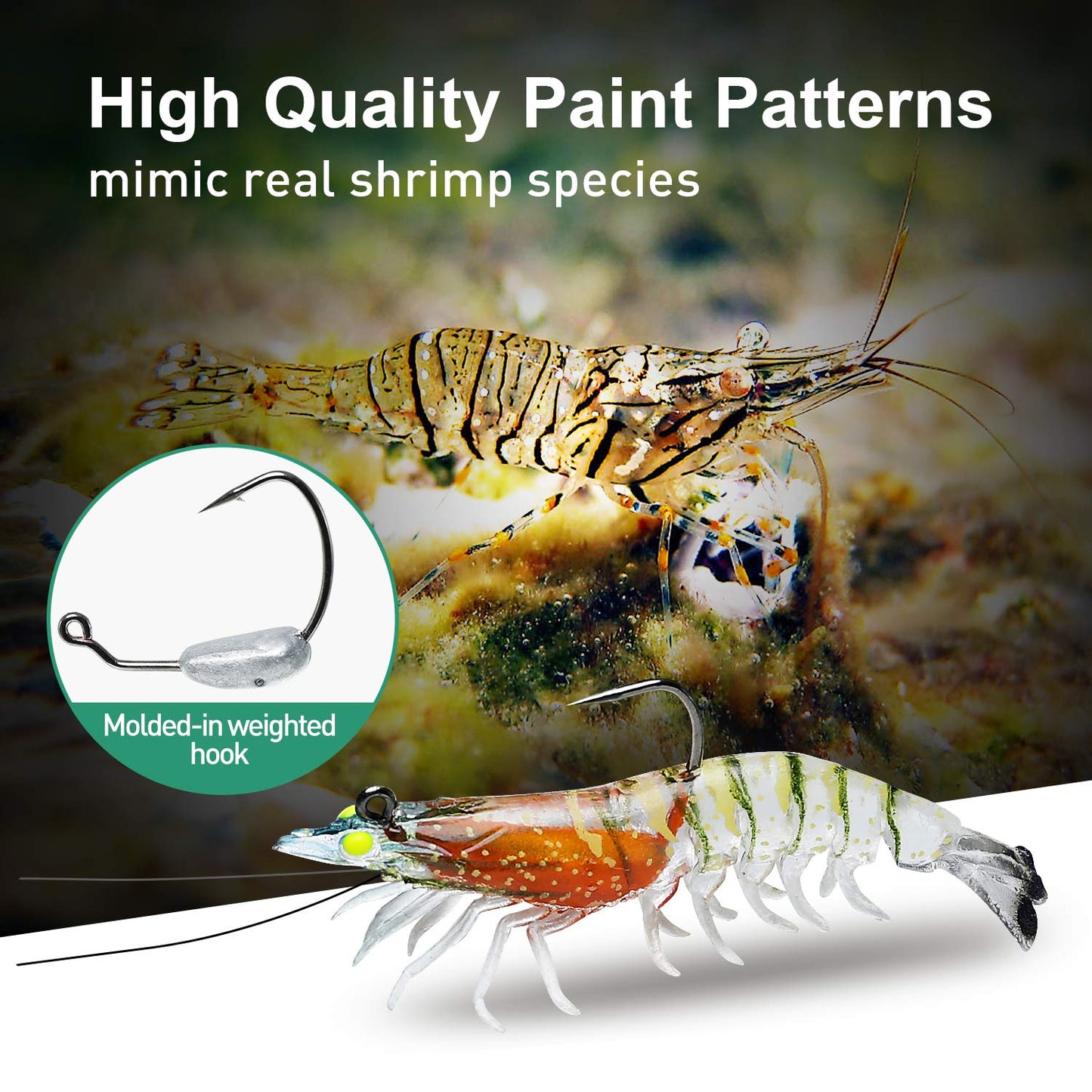 Pre-Rigged Soft Shrimp Lure