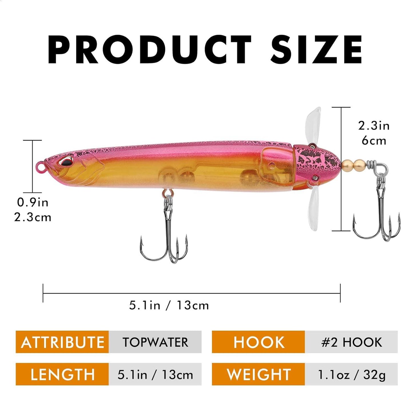 Topwater Lure Pencil Plopper Lure