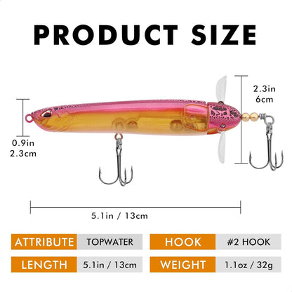 Topwater Lure Pencil Plopper Lure