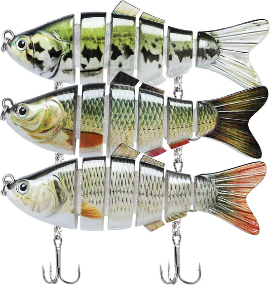 6 Segmented Fishing Lure Jointed Swimbait