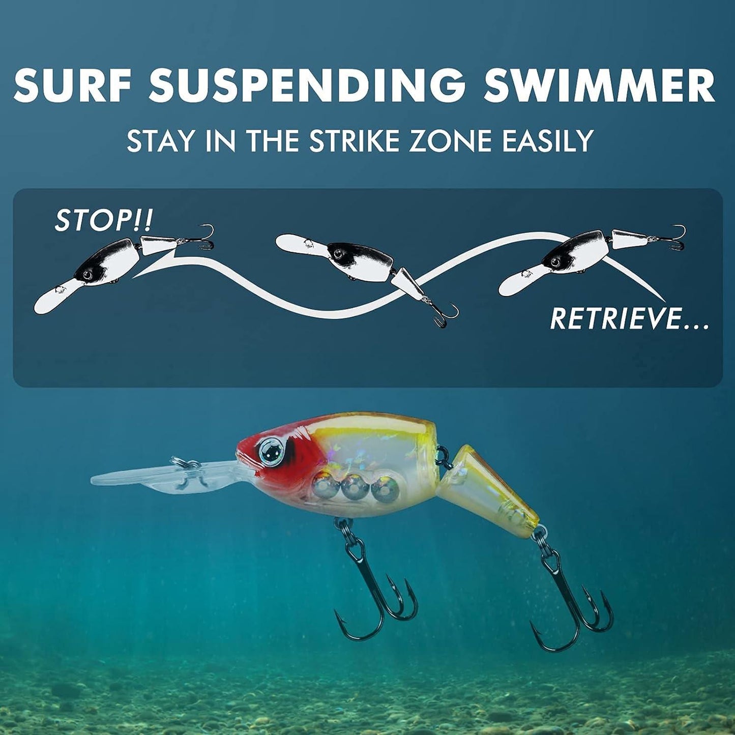 Jointed Crankbait Suspending Lure
