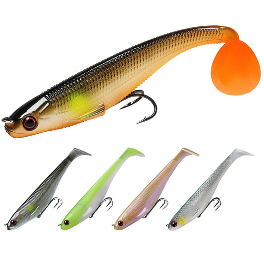Pre-Rigged Paddle Tail Swimbait Shaking Shad