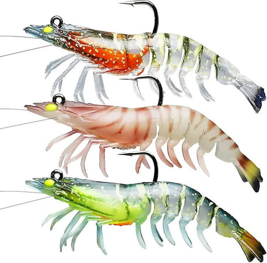 Pre-Rigged Soft Shrimp Lure
