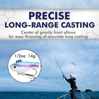 Spinner Tail Jig Head Metal Fishing Lure