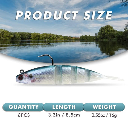 Pre Rigged Soft Fishing Lures
