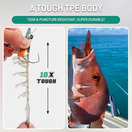 Pre-rigged Fishing Jig Lures