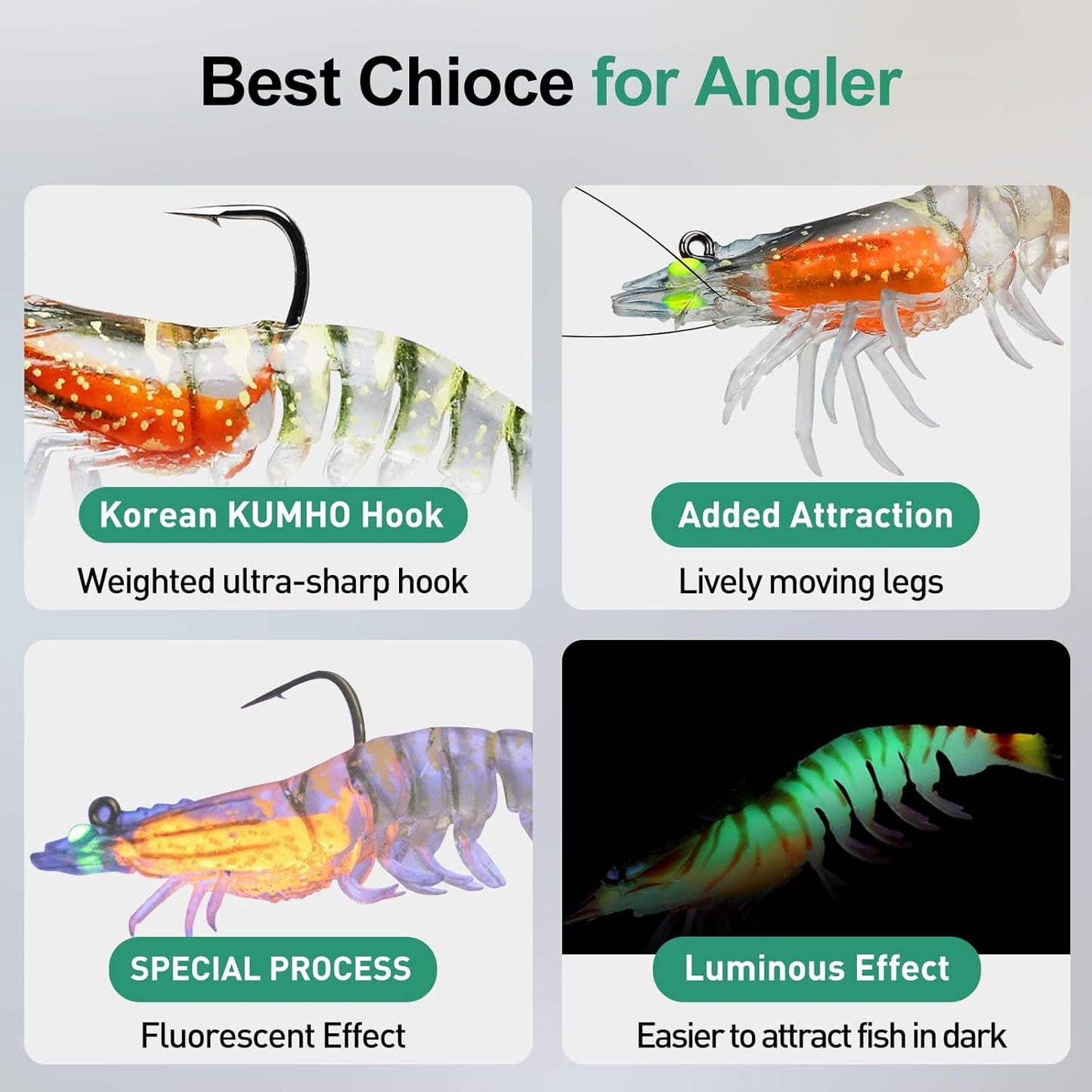 Pre-rigged Fishing Jig Lures