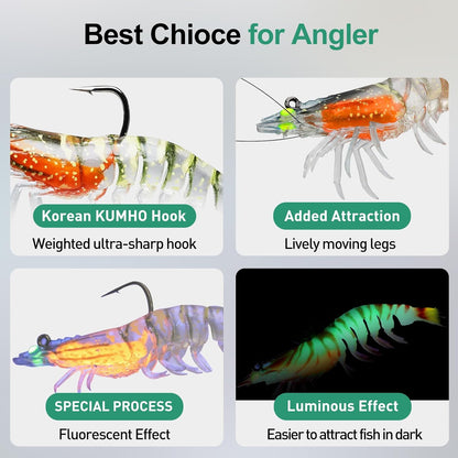 Pre-rigged Fishing Jig Lures