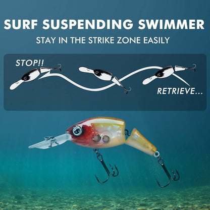 Jointed Crankbait Suspending Lure