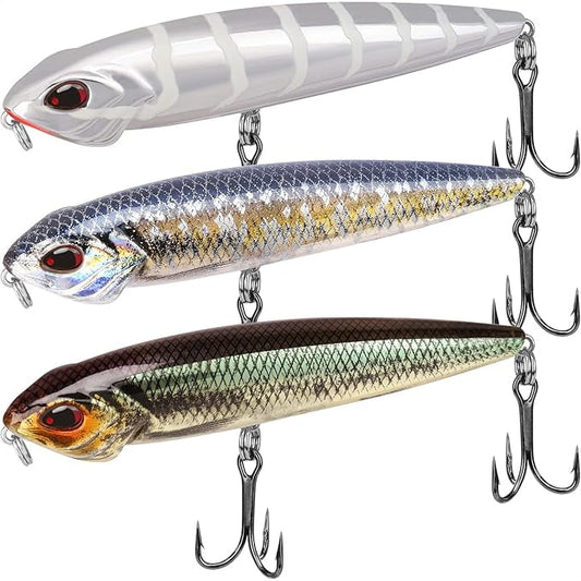 Topwater Recessed Pencil Lure