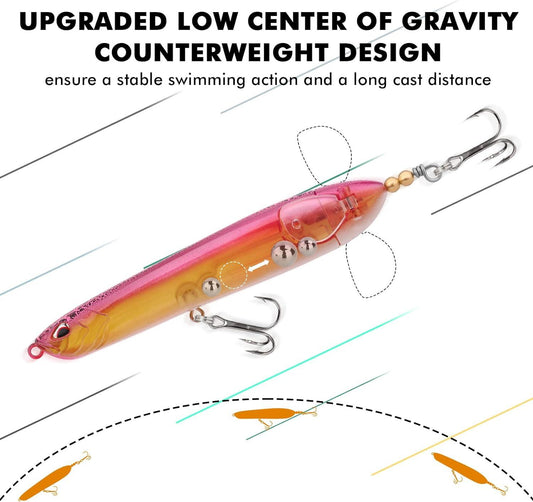 Topwater Lure Pencil Plopper Lure
